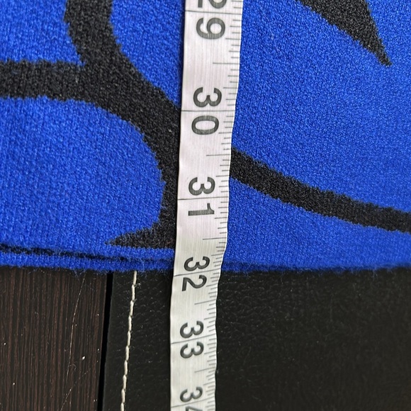 Anthropologie The Nina Short Sleeve Mock Neck Mod Mini Dress Blue Black XSP NEW - Picture 14 of 14